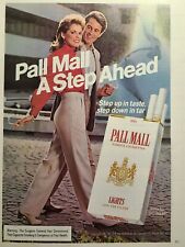 Vintage Print Ad 1983 Pall Mall Lights Cigarettes Couple Smoking **See Descr** picture