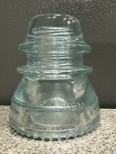 Antique 1865 Hemingray 42 Clear Glass Insulator 0_4 11 Tinted Made In U.S.A. VGC picture