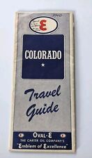1940's Oval-E Oil Travel Map Guide of Colorado-Rare picture