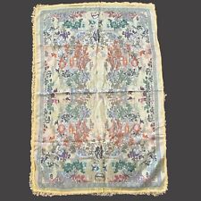 Vintage Brocaded Flowers Chinese 55” x 36” Dujinsheng Silk Weaving Silk Tapestry picture