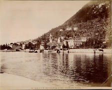 Italy, Laglio (Lake Como), Lombardy, panorama, Ed. Alinari Vintage print,  picture