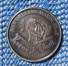 1967 Krewe of THOTH Oxidized Silver Mardi Gras Doubloon - Leif the Lucky picture