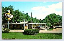 Postcard Lazy K Motel in Lincoln Nebraska, Big Sign, 70s Classic Cars picture
