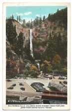 Multnomah Falls Oregon c1920's Columbia River waterfall, Union Pacific postcard picture
