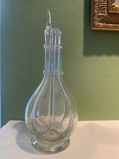 Mid Century France Four Chamber Liquor Glass Decanter Bottle picture