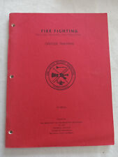 Firefighter Firefighting VINTAGE Plan Procedures Engine Station Fireman 1962 picture