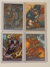 1996 Fleer Ultra Onslaught COMPLETE AUTOGRAPH SET  1 2 3 4 jim stan lee liefeld picture