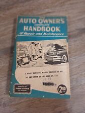 Vintage 1951 The Auto Owner's Complete Handbook of Repair & Maintenance Book picture