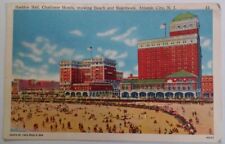 Postcard Atlantic City NJ Early 1900s RARE Haddon Hall Chalfonte Hotel Beach  picture