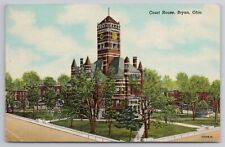 1907-15 Postcard Court House Bryan Ohio OH picture