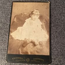 Cabinet Card Photo Toddler Girl Garnet & Co - Philadelphia. 4” X 6 1/2” picture