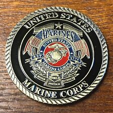 United States Marine Corp Challenge Coin With Plastic Stand picture
