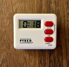 Vintage Pyrex Digital Timer 1998 White Model New Battery Works Great picture