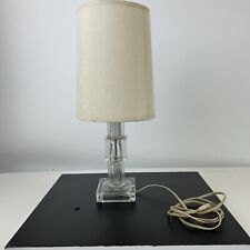 Small Art Deco Crafts Stacked Glass Lamp Boudoir Exc Condition Boudoir Bedroom picture