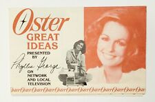 Vintage Oster Small Appliances Brochure Miss America Phyllis George 1970s picture