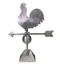 17” Chicken Rooster Hen Tabletop Sheet Metal WeatherVane Figurine Farmhouse picture