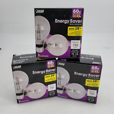 FEIT ELECTRIC 60W led Bright White 3PACK - 6 lights total Q43A/CL/2 picture