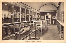 Vintage Postcard Italian Pompeii Museum Museo Mummies Petrified Vesuvius Italy picture