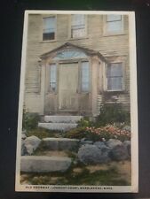 Vtg Postcard Old Doorway Lookout Court, Marblehead MA CT American Art Unposted  picture