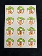 Vintage 80’s Trend Scratch & Sniff Glossy “TREE-MENDOUS” Wood Sticker Sheet picture
