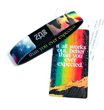 Zox IT ALL WORKS OUT BETTER THAN YOU EVER EXPECT Silver Sgl smll Band w/Card NIP picture