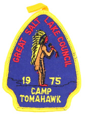 1975 Camp Tomahawk Great Salt Lake Council Patch Boy Scouts BSA Utah UT picture
