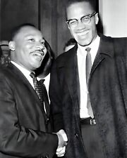 Dr. Martin Luther King Jr. & Malcolm X Picture Art Print Photograph Photo picture