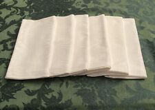 Estate Beautiful Set Of 6 Waterford 21x21 In Napkins Pearl Color New With Tags picture
