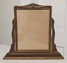 Antique Vintage Art Deco Nuevo Wood Picture Frame Swivel Tabletop Dresser Frame picture