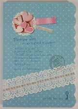 Daiso Japan Sweet Kawaii Stationary Blue Notebook Lace Cookie picture