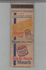 Matchbook Cover Only The Finest In Coffee - Monarch Coffee picture
