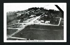 LaPorte Minnesota MN c1940s Aerial View Post Card - Whole Town Area & Lakeside picture