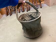 ORIGINAL WWII US ARMY M1942 COLLAPSIBLE WATER BUCKET-OD#3, picture