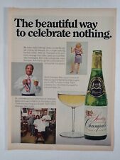 1970s CHAMPALE Malt Liquor Champagne Celebrate Nothing Colorful Vintage Print Ad picture