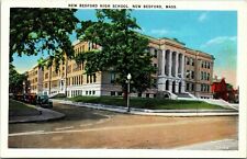 New Bedford Massachusetts High School  Vintage Postcard (c. 1915-1930) picture
