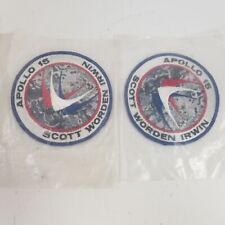 Vintage NASA APOLLO 15 Mission Space Embroidery Patches Scott Worden Irwin picture