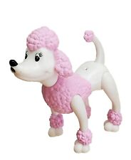 2004 Mattel Doggie Daycare LULA pink white Poodle Dog jointed figure 3