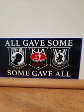 POW MIA All Gave Some Some Gave All America Remembers Bumper Sticker picture