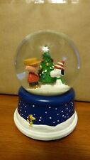 Hallmark Peanuts 50th Anniversary Musical Snow Globe - Charlie Brown & Snoopy picture