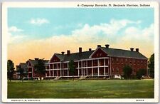 Ft Benjamin Company Barracks Harrison Indiana Postcard picture