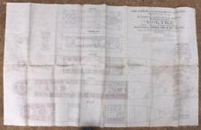 VTG. 1903 HAMBURG AMERICAN LINES STEAMSHIP MOLTKE DECK PLANS THOMAS COOK & SON picture