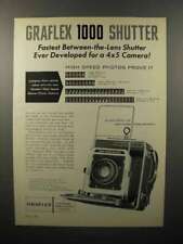 1960 Graflex Super Speed Graphic Camera Ad - 1000 Shutter picture