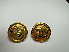 Vintage Coco Chanel mixed 2 button  CC design and high heel with black enamel picture