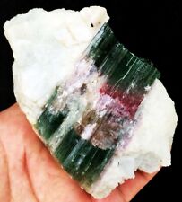 389g Natural Excellent Watermelon Color Tourmaline Ice Crystal Specimen ic5777a picture