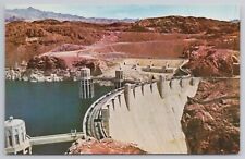 Hoover Dam Colorado River Arizona Nevada Postcard picture