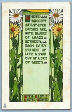 Raphael Tuck's Postcard~ Floral Arts & Crafts Style~ With Best Easter Wishes  picture