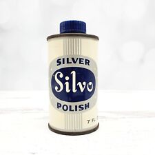 Vintage Advertising Silvo Silver Polish 7oz Metal Can picture