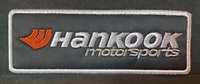 HANKOOK MOTORSPORTS~AUTO RACING TIRES~SOUTH KOREA~SEW ON LARGE EMBROIDERED PATCH picture