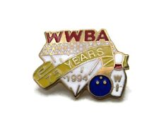 WWBA Bowling Pin 1994 75 Years WI Gold Tone picture
