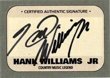 HANK WILLIAMS JR Country Music SIGNED AUTOGRAPH Custom Card 15 picture